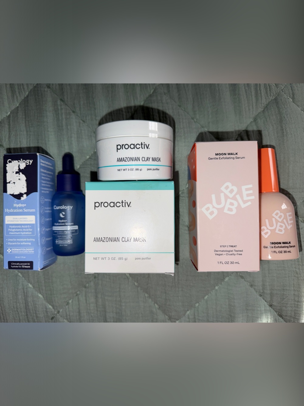 Skin Care Trio- Proactiv, Bubble, Curology RV:$76.00!